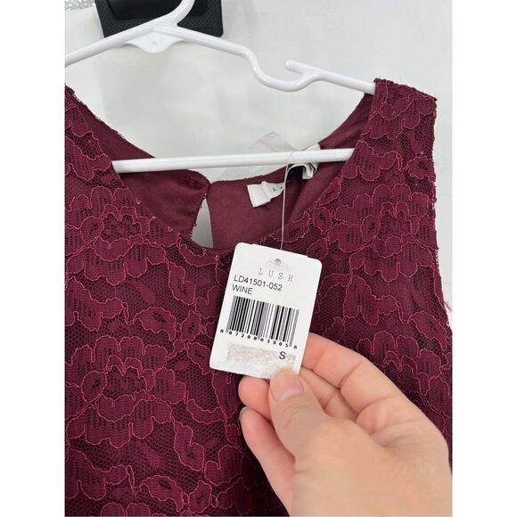 NwT Lush cocktail Lace & Fringe Dress Small wedding party flapper costume - Picture 9 of 15